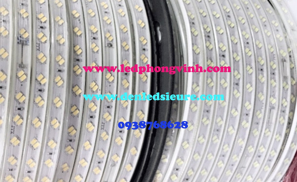 LED SIÊU SÁNG 2 BÓNG XÉO CUỘN 100M _ĐIỆN 220V_TRẮNG/VÀNG