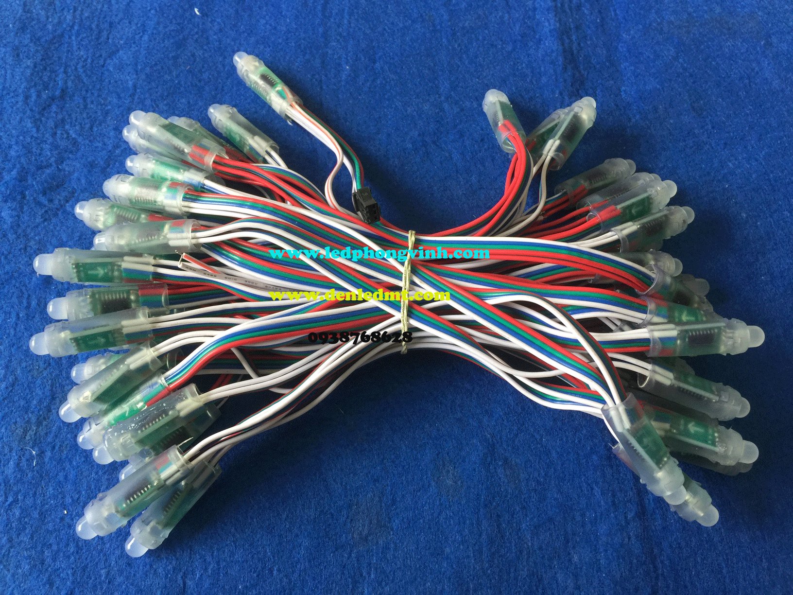 LED F8 FULL COLOR IC 6803 DÂY DÀI