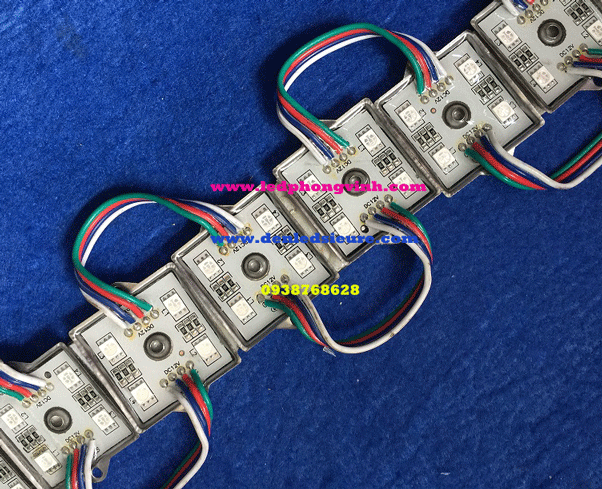 LED MODULE 4 BÓNG 5050 RGB SẮT